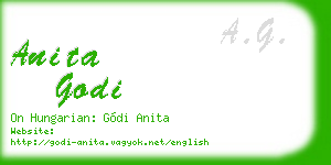 anita godi business card